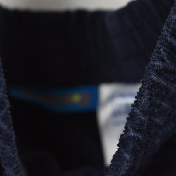 Navy full elasticated waist pull up pants 6-9m - Picture 5 of 7